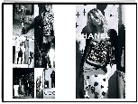 Chanel, kobieta, modelka, spódnica, top, sukienka