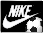 Czarne, T�o, Logo, Nike, Pi�ka