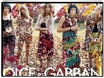 Dolce And Gabbana, dziewczyny, sukienki, torebka