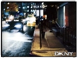 Donna Karan, ulica, chodnik, miasto, znak