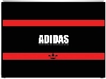 Logo, Adidas, Czerwone, Pasy