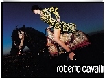 Roberto Cavalli, kobieta, koń, sukienka